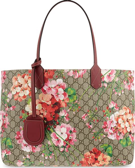 gucci floral tote bags|vintage gucci floral bag.